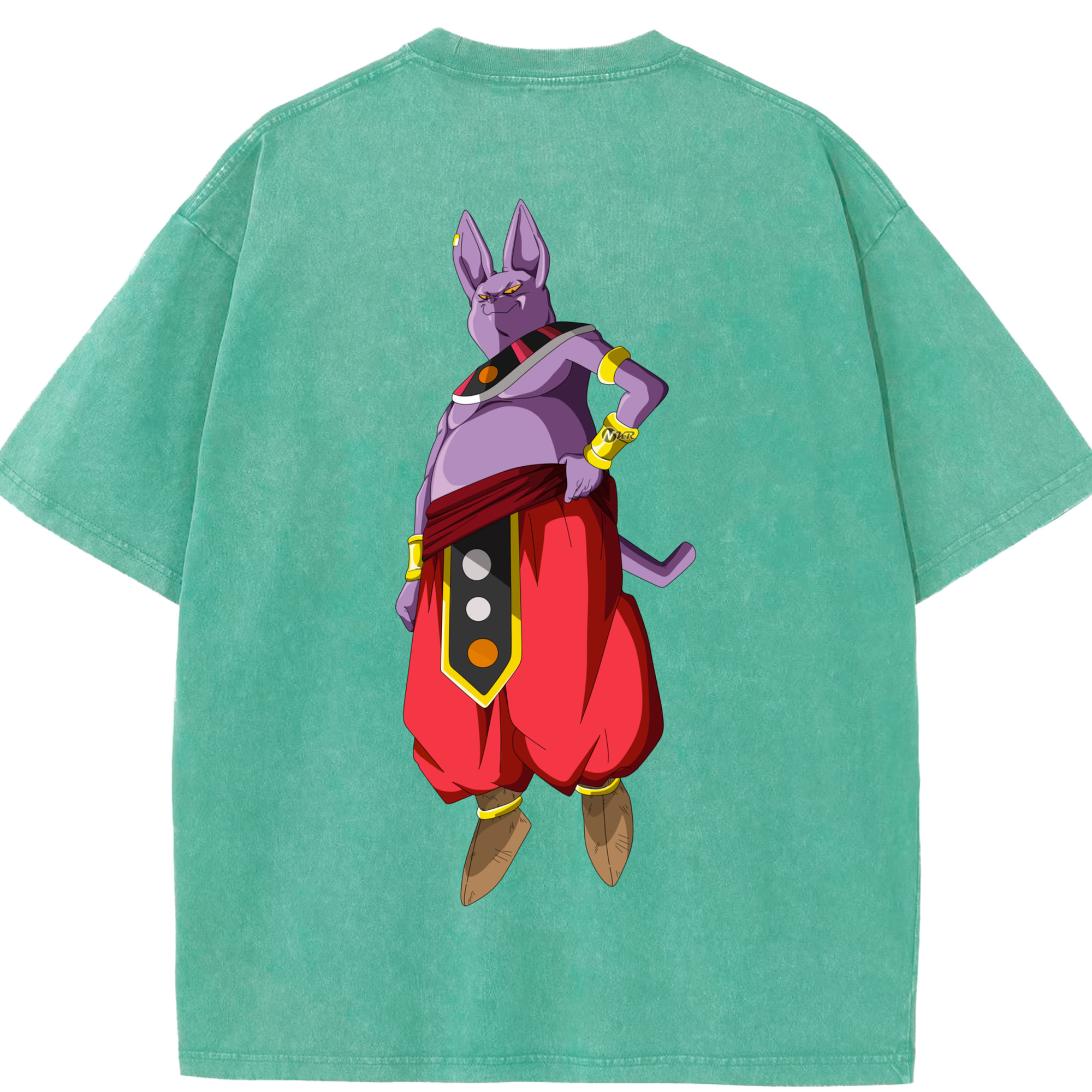 （画像用） ドラゴンボール シャンパ DRAGON BALL Champa 綿100% ヴィンテージ風 半袖Tシャツ（背面プリント）